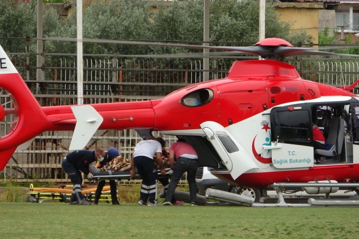 112 hava ambulansı menenjit hastası için havalandı