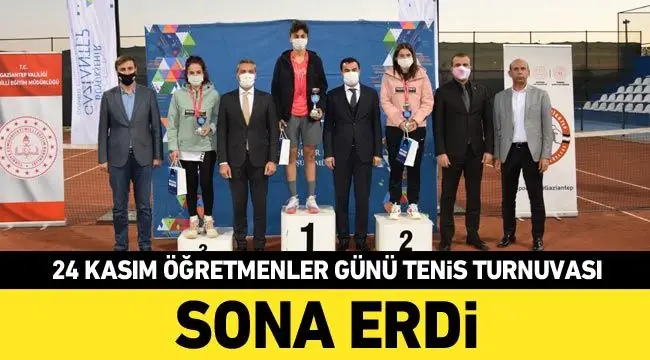 24 Kasım Öğretmenler Günü Tenis Turnuvası sona erdi