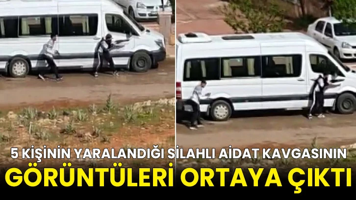 5 kişinin yaralandığı silahlı aidat kavgasının görüntüleri ortaya çıktı