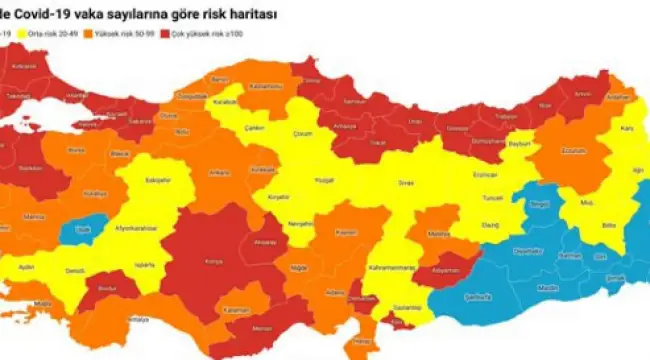 9 Mart illere göre koronavirüs risk haritası! Hangi illerde sokağa çıkma yasağı kalkacak?