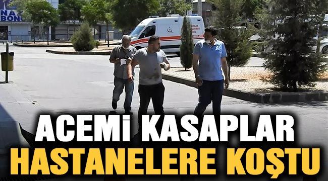 Acemi kasaplar hastanelere koştu 