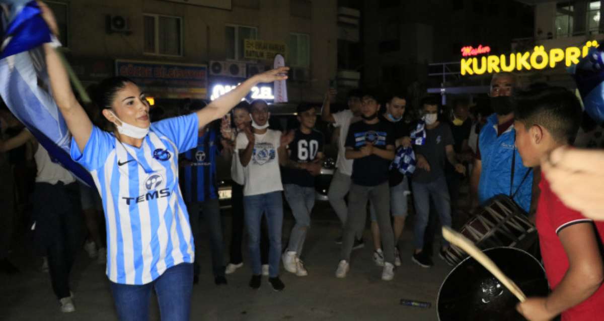 Adana Demirspor'un 26 yıl sonra gelen şampiyonluğu, coşkuyla kutlandı