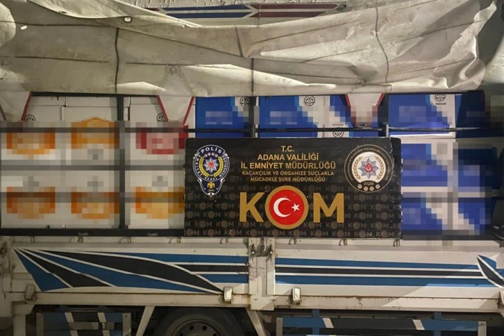 Adana'da 6 milyon 690 bin kaçak makaron ele geçirildi