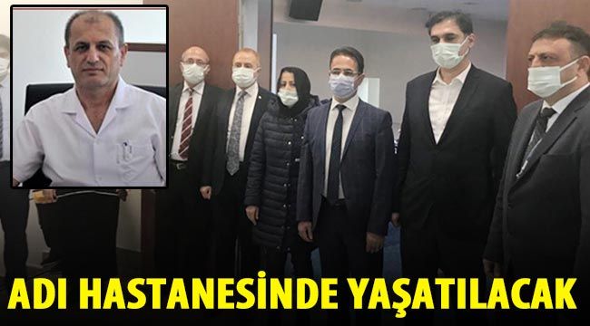 Adı hastanesinde yaşatılacak