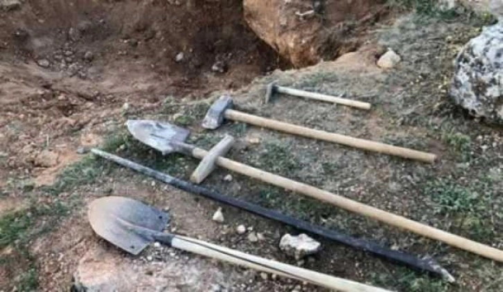 Adıyaman'da kaçak kazı yapan 3 şüpheli suçüstü yakalandı