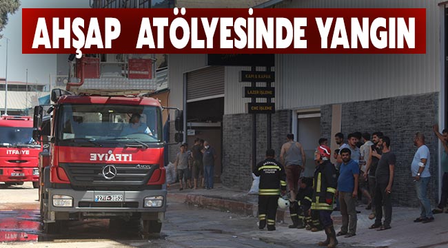 Ahşap  atölyesinde yangın