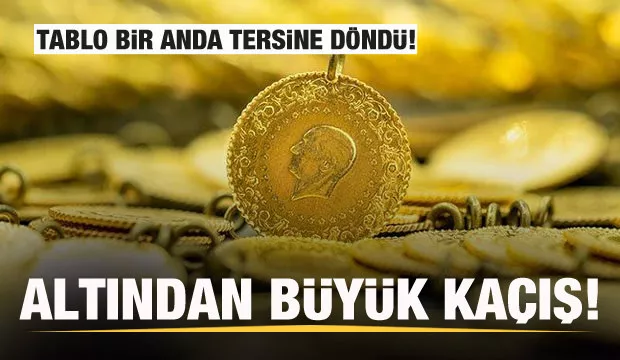 Altından büyük kaçış! Tablo bir anda tersine döndü!