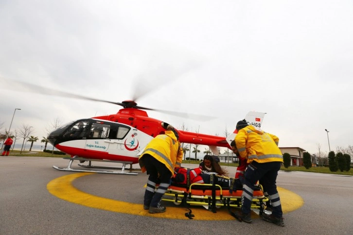 Ambulans helikopter acil hastalar için umut oluyor