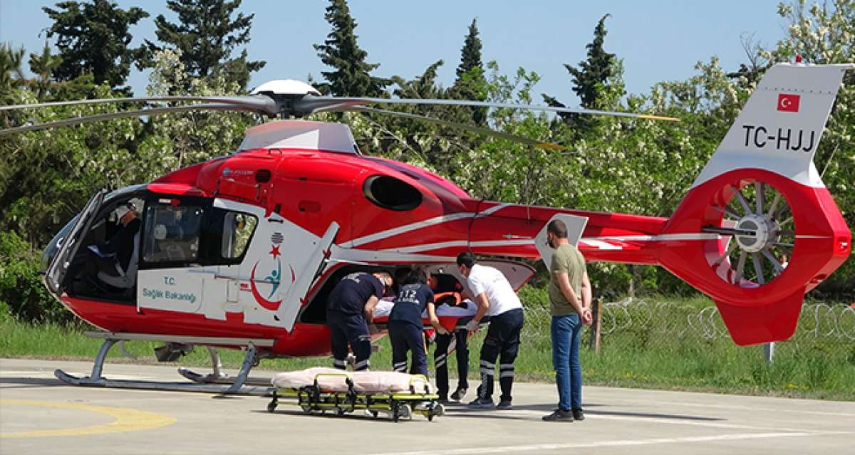 Ambulans helikopter bir günde 6 hastanın yardımına yetişerek rekor kırdı