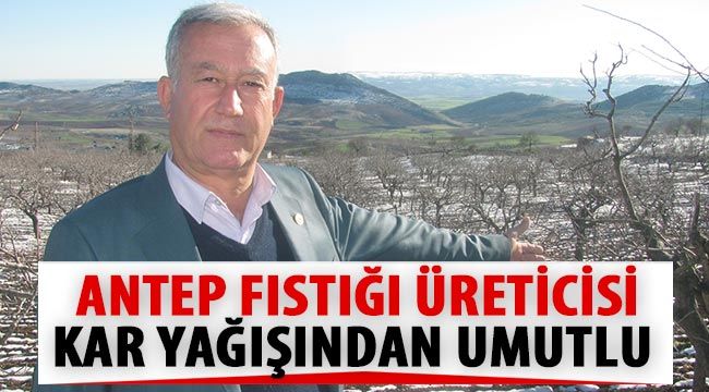  Antep fıstığı üreticisi kar yağışından umutlu 