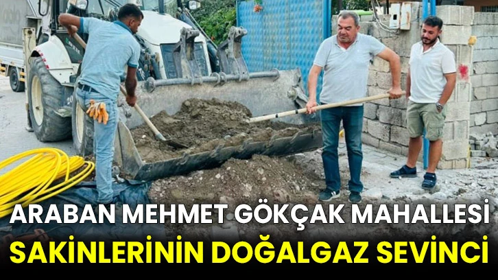 Araban Mehmet Gökçak Mahallesi sakinlerinin doğalgaz sevinci