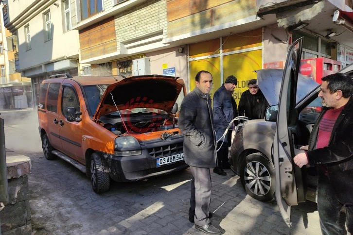 Ardahan’da Sibirya soğukları, araçlar çalışmadı