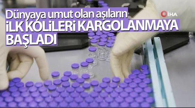 Aşıda ilk kolilerin sevkiyatına başlandı