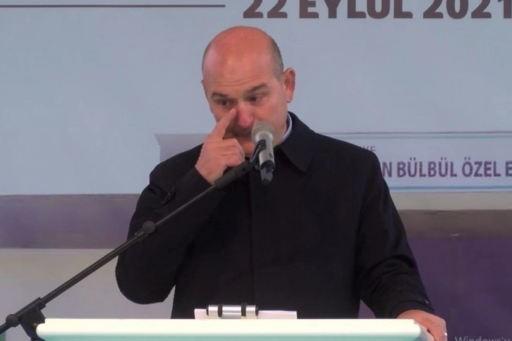 Bakan Soylu, Eren Bülbül adına yaptırılan okul açılışında duygulandı