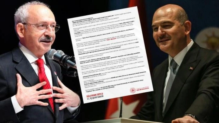 Bakan Soylu: Us&ucirc;l bilmeyen Kılıçdaroğlu boynundan büyük laf etmiş