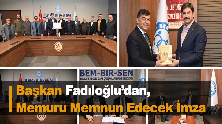 Başkan Fadıloğlu’dan, Memuru Memnun Edecek İmza