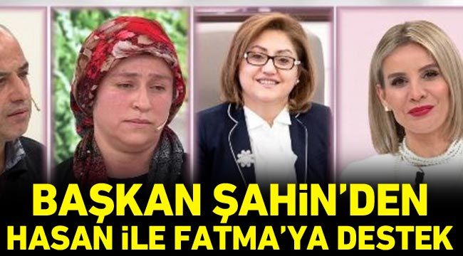 Başkan Şahin'den Hasan ile Fatma'ya destek