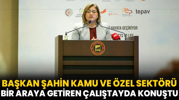 Başkan Şahin Kamu ve Özel Sektörü Bir Araya Getiren Çalıştayda Konuştu