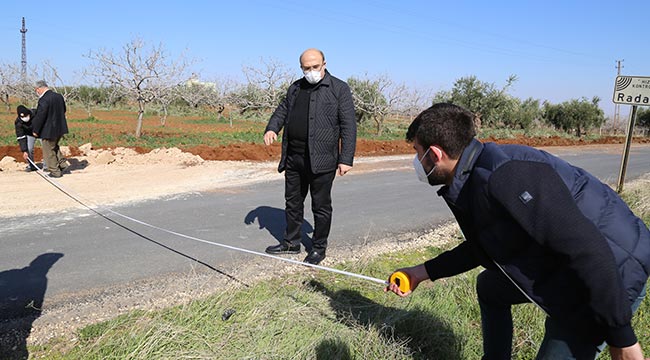 Başkan Sarı Hastane yolunda incelemelerde bulundu