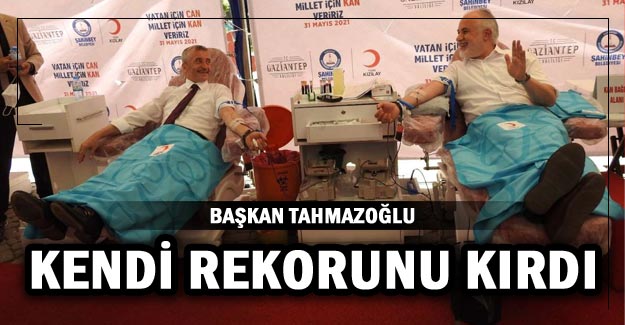 Başkan Tahmazoğlu, kendi rekorunu kırdı