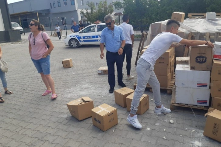 Başkent'te fabrika önünde gerginlik