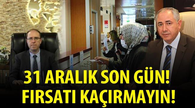 31 Aralık son gün! Fırsatı kaçırmayın!