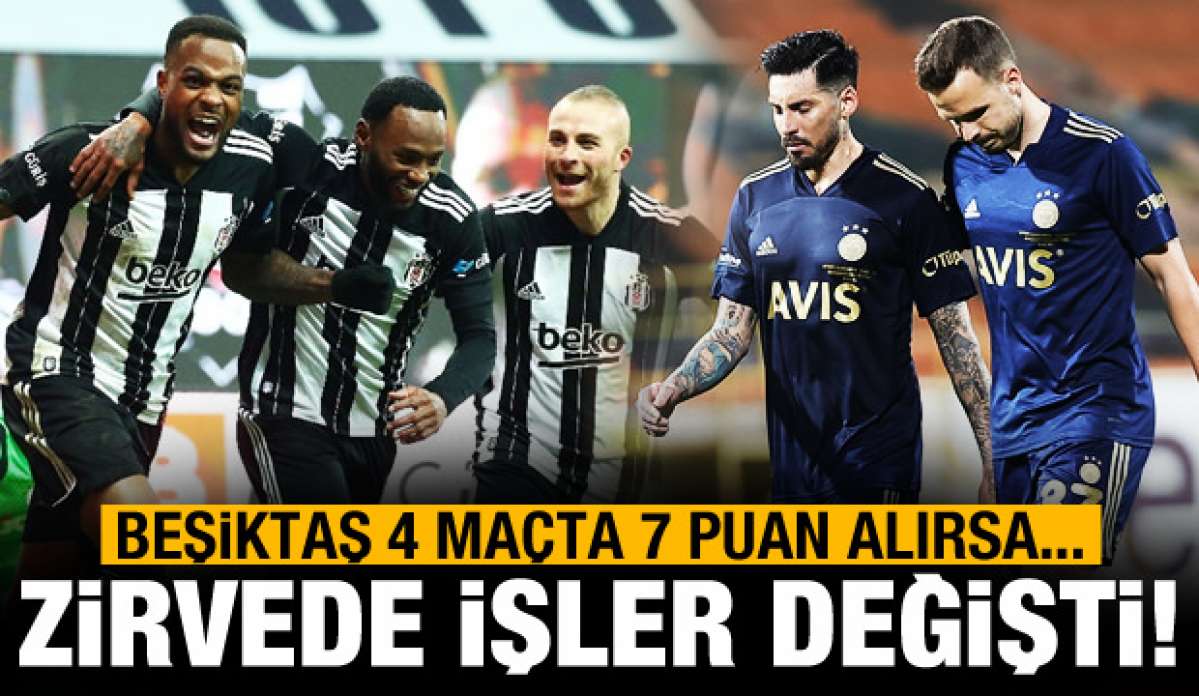 Beşiktaş 7 puan alırsa şampiyon olacak!