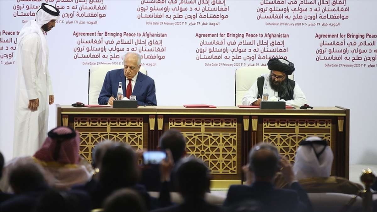 Biden yönetimi, Şubat 2020'de imzalanan ABD-Taliban barış anlaşmasını gözden geçirecek