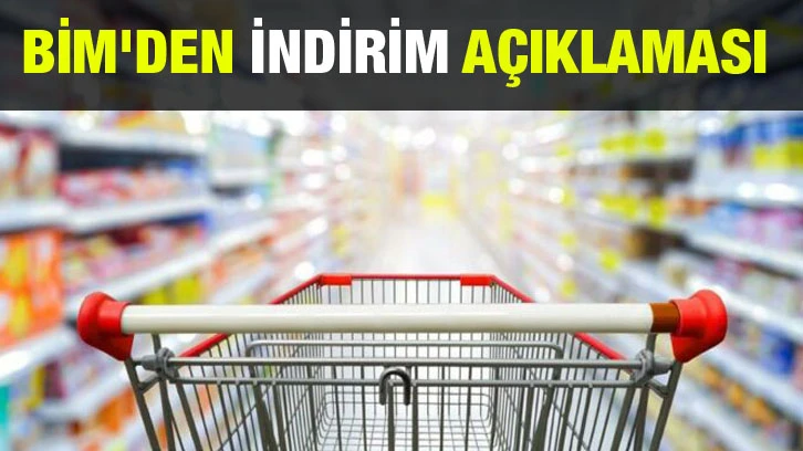 BİM'den indirim açıklaması