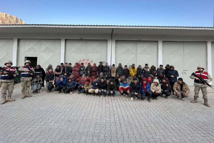 Bitlis’te 60 düzensiz göçmen ve iki organizatör yakalandı