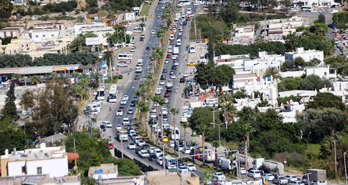 Bodrum'da trafik kabusu