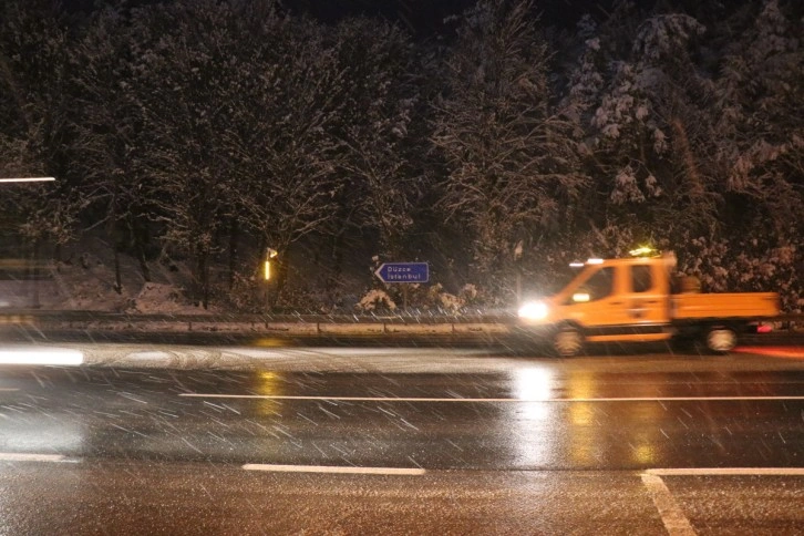 Bolu Dağı’nda kar yağışı yeniden başladı