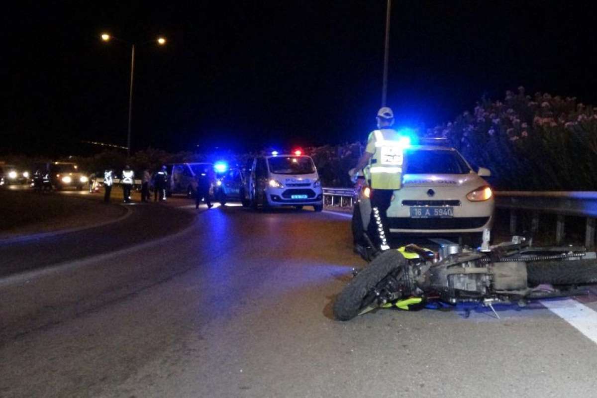 Bursa'da feci motosiklet kazası : 1 ölü