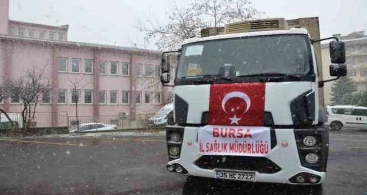 Bursa’dan deprem bölgesine tıbbi malzeme desteği