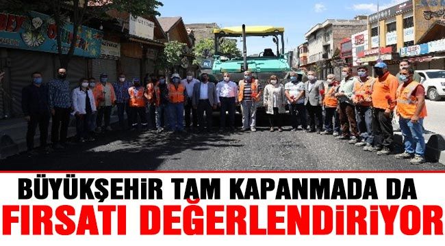 Büyükşehir tam kapanmada da fırsatı değerlendiriyor