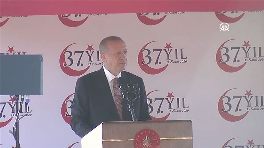 CANLI: Cumhurbaşkanı Erdoğan: Kıbrıs’ta iki ayrı halk, iki ayrı devlet vardır