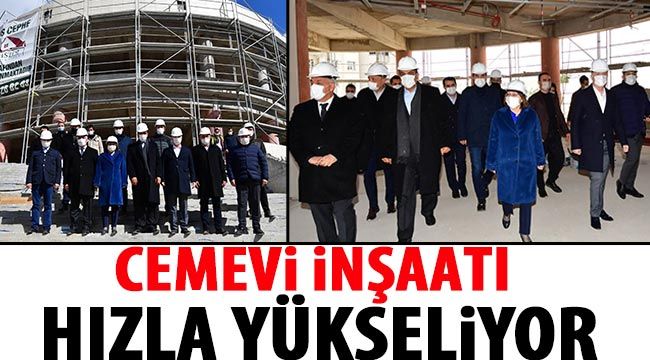 Cemevi inşaatı hızla yükseliyor