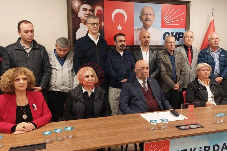 CHP Tekirdağ’dan toplu istifa açıklaması