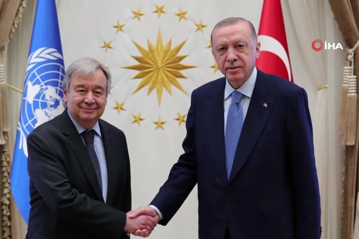 Cumhurbaşkanı Erdoğan, BM Genel Sekreteri Guterres’i kabul etti