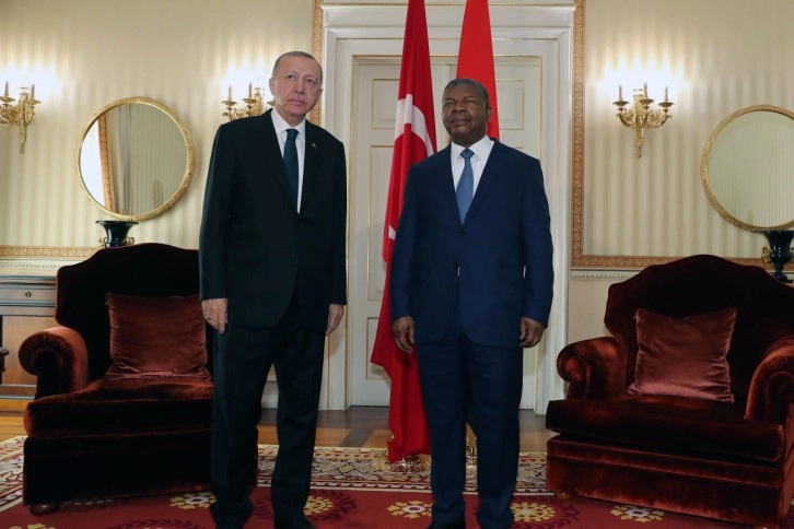 Cumhurbaşkanı Erdoğan ve Angola Devlet Başkanı Lourenço baş başa görüştü