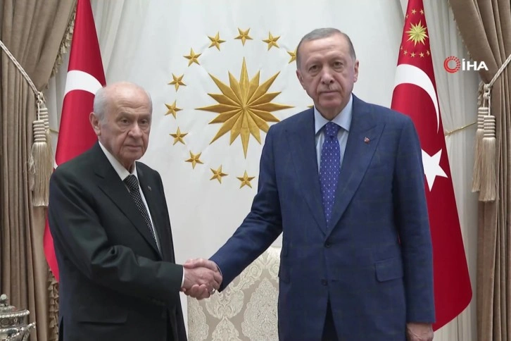 Cumhurbaşkanı Erdoğan ve Bahçeli bir araya geldi