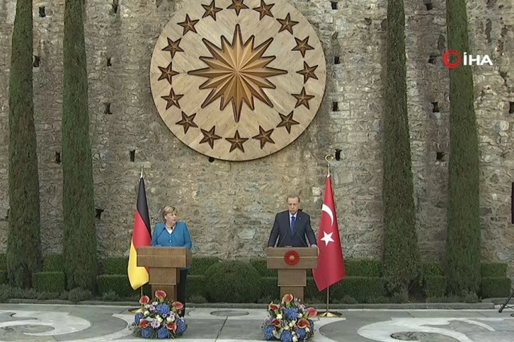 Cumhurbaşkanı Erdoğan ve Merkel'den önemli açıklamalar