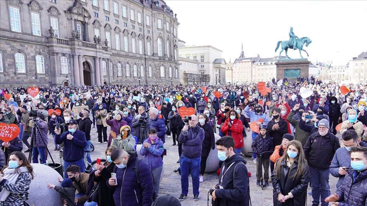 Danimarka'da Suriyeli mültecilerin geri gönderilmesi protesto edildi