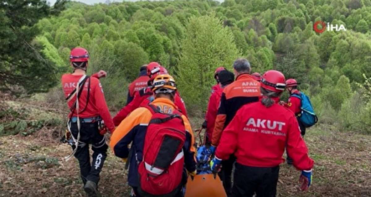 Define ararken dengesini kaybederek uçurumdan düşen vatandaş öldü