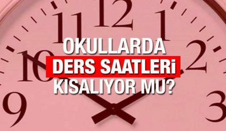 Ders saatleri 30 dakika mı olacak?  MEB yüz yüze eğitimde ders saatlerinin 30 dakikaya çekilmesi...