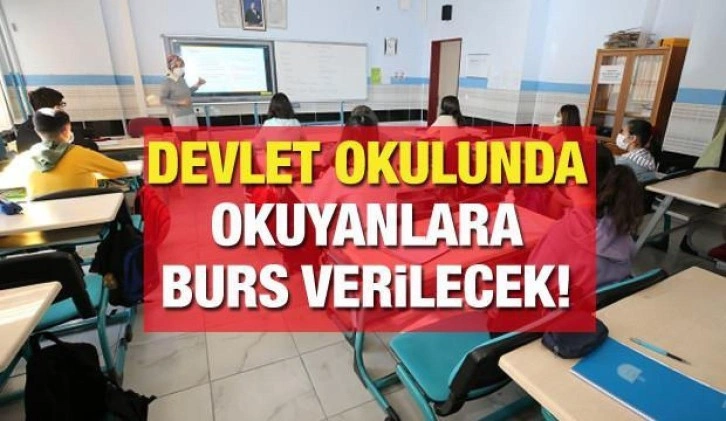 Devlet okulunda okuyanlara burs fırsatı! 2021 Burs başvuruları 5 (beş) güne sona eriyor...