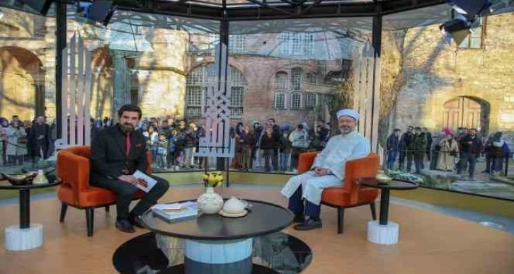 Diyanet İşleri Başkanı Erbaş, TRT 1’de 