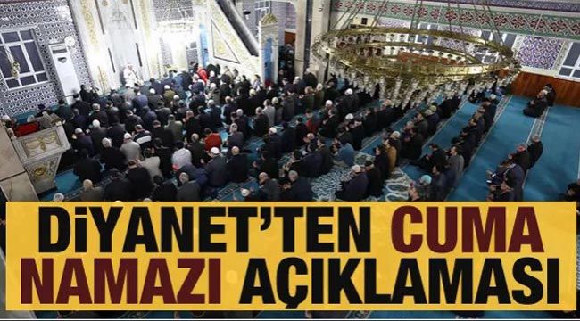 Diyanet'ten Cuma namazı açıklaması