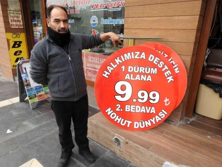 Dolar düştü, nohut dürümde kampanya başladı