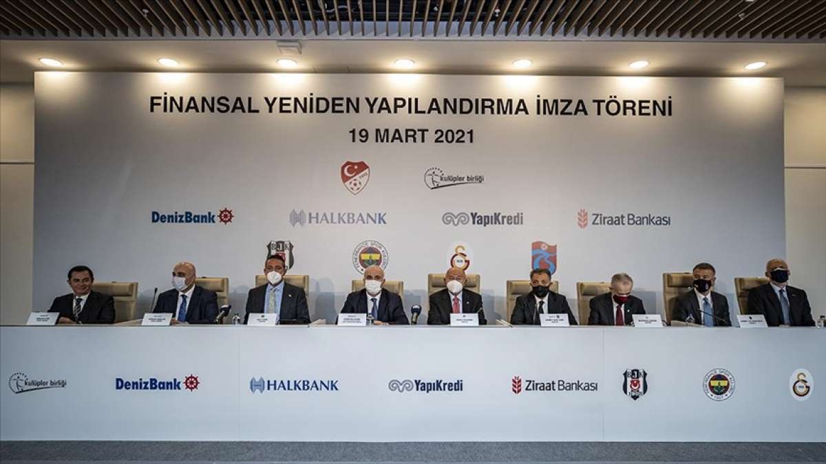 Dört büyük kulüp ile bankalar arasında Finansal Yeniden Yapılandırma Sözleşmesi imzalandı